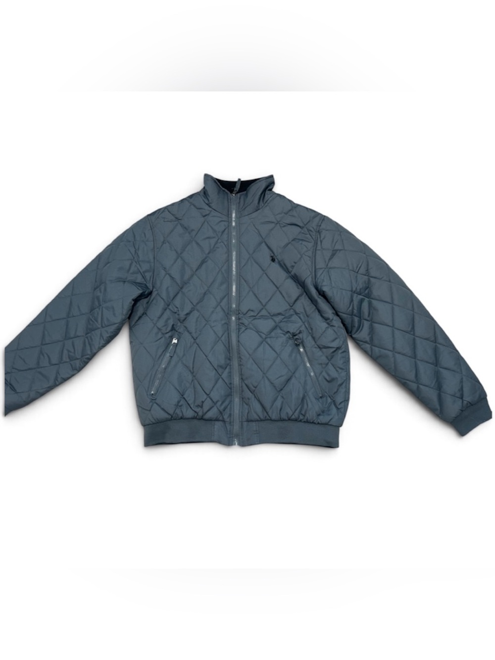 U.S. Polo Assn. Diamond Quilted Jacket Men’s L- Slate Gray
